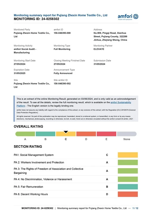 Monitoring Summary Report 1 Monitoring Summary Report 1