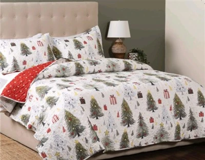 Christmas Pattern Printed Quilt Set
