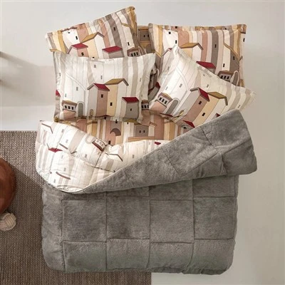 Cotton Printed Flannel Fleece Comforter