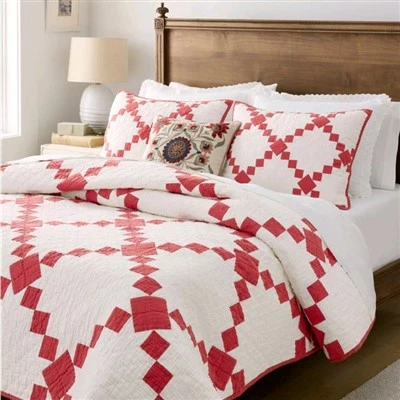 Diamond Patchwork Quilt Set