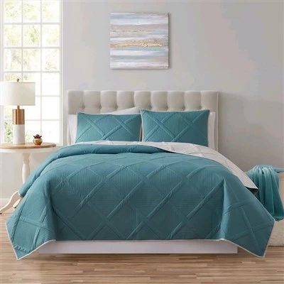 Modern Striped Ultrasonic Quilt Set
