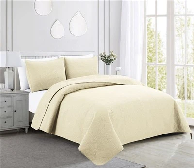 Solid Embroidered Quilts And Bedspreads