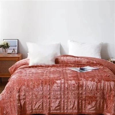 Warm Luxury Greek Velvet Quilt